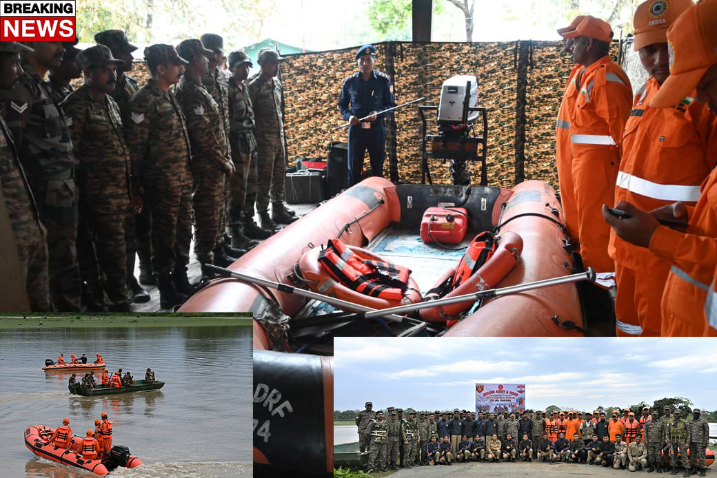 भारतीय सेना और NDRF का संयुक्त अभ्यास ‘जल रक्षा’, बाढ़ राहत की तैयारियों को दी धार